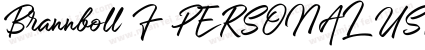 Brannboll F PERSONAL USE ONLY字体转换